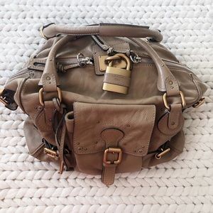 Tan Chloe Paddington Bag with Lock